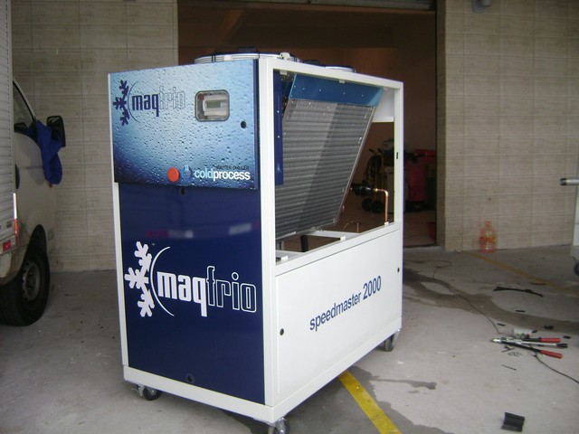 Manutenção unidade de água gelada